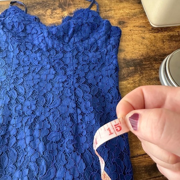 Lulus Womens Flirting with Desire Bodycon Dress Sleeveless Navy Size Medium - Picture 10 of 12